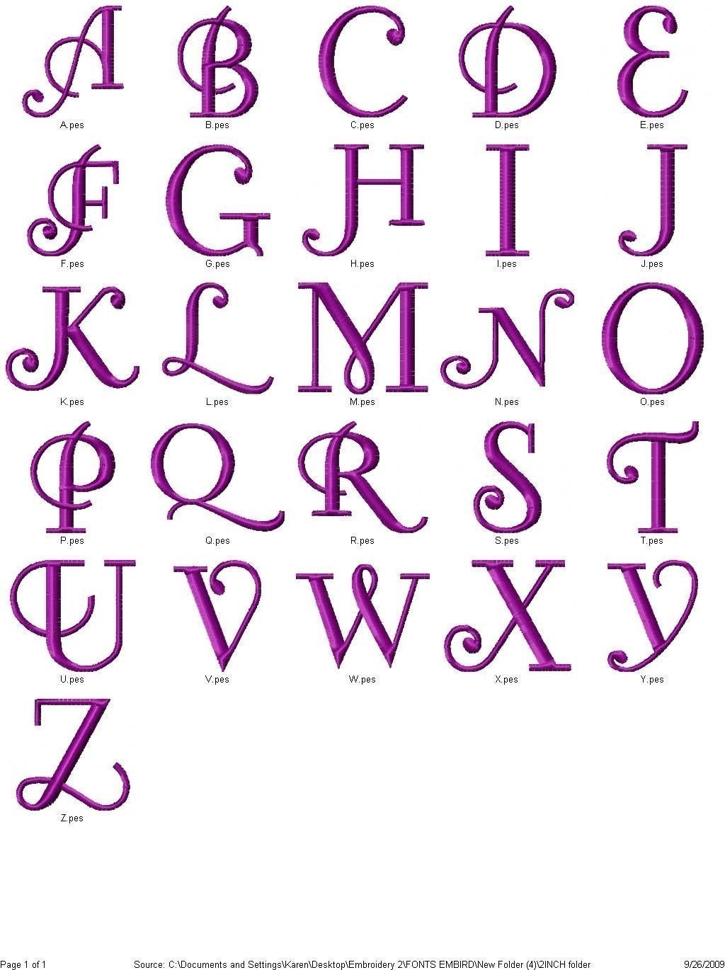 free letter fonts and alphabets